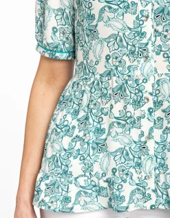 Christine Laure Chemisiers & Blouses|Hauts*Chemisier imprimé vert