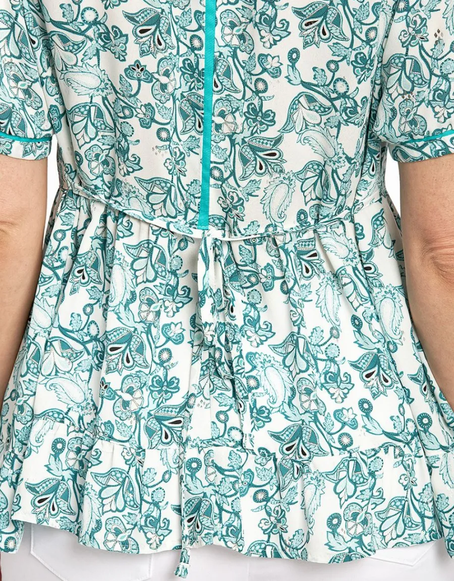 Christine Laure Chemisiers & Blouses|Hauts*Chemisier imprimé vert