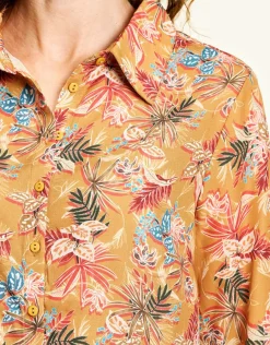 Christine Laure Chemisiers & Blouses|Hauts*Chemisier ocre fluide