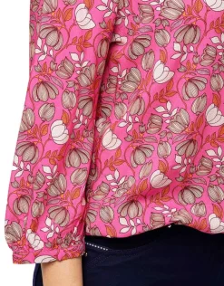 Christine Laure Chemisiers & Blouses|Hauts*Chemisier rose fleurie