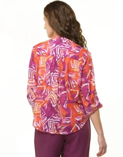 Christine Laure Chemisiers & Blouses|Hauts*Chemisier violet coton