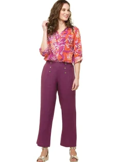 Christine Laure Chemisiers & Blouses|Hauts*Chemisier violet coton