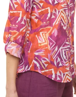 Christine Laure Chemisiers & Blouses|Hauts*Chemisier violet coton