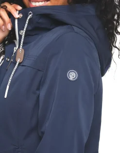 Christine Laure Parkas|Parkas*Ciré court bleu marine