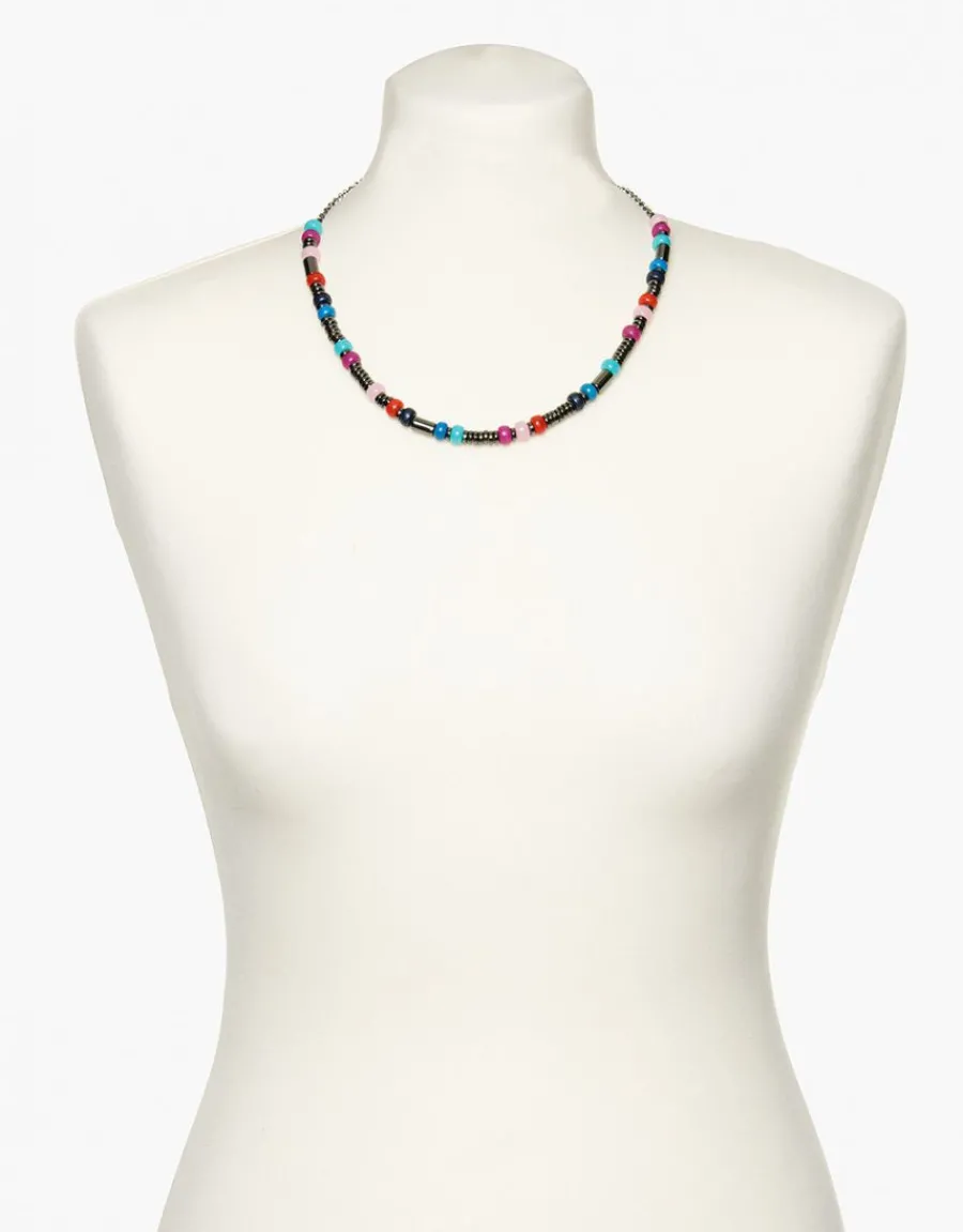 Christine Laure Bijoux|Accessoires*Collier à perles rose