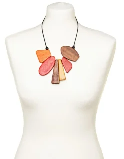 Christine Laure Accessoires|Bijoux*Collier en bois rouge