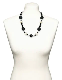 Christine Laure Bijoux|Accessoires*Collier perles noir blanc
