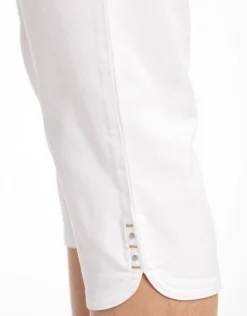 Christine Laure Pantacourts|Pantalons*Corsaire blanc stretch