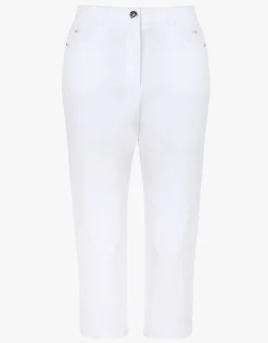 Christine Laure Pantacourts|Pantalons*Corsaire blanc stretch