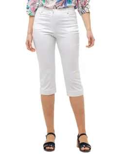 Christine Laure Pantacourts|Pantalons*Corsaire coton blanc