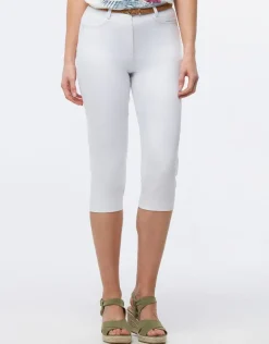 Christine Laure Pantacourts|Pantalons*Corsaire coton blanc