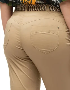 Christine Laure Pantacourts|Pantalons*Corsaire coton taupe