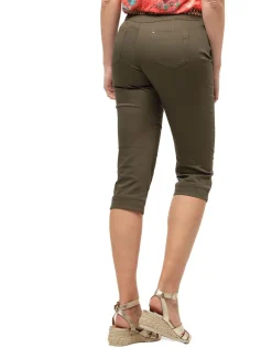 Christine Laure Pantacourts*Corsaire kaki coton