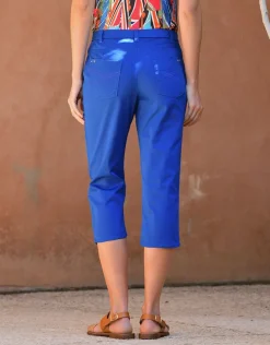 Christine Laure Pantacourts*Corsaire stretch bleu roi