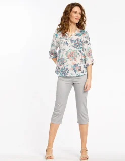 Christine Laure Pantalons|Pantacourts*Corsaire stretch gris