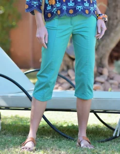 Christine Laure Pantacourts*Corsaire stretch vert