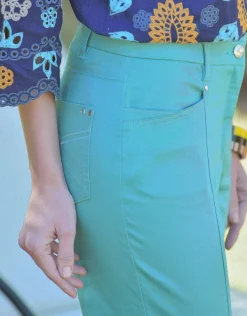 Christine Laure Pantacourts*Corsaire stretch vert