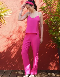 Christine Laure T-shirts|Hauts*Débardeur chic satin rose