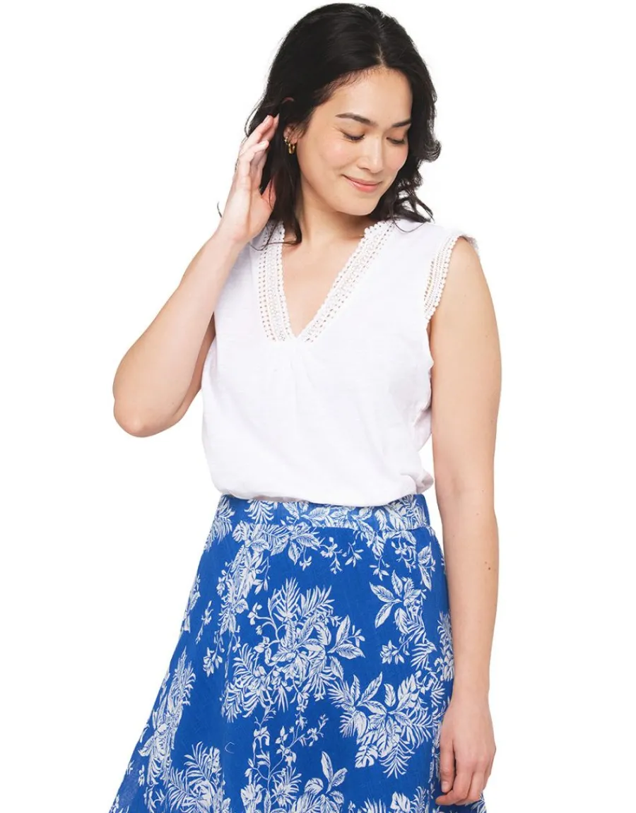 Christine Laure T-shirts|Hauts*Débardeur coton blanc