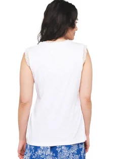 Christine Laure T-shirts|Hauts*Débardeur coton blanc