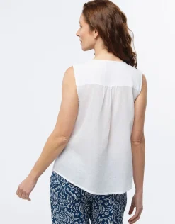 Christine Laure T-shirts|Chemisiers & Blouses*Débardeur coton brodé