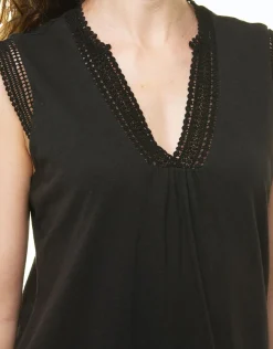 Christine Laure T-shirts|Hauts*Débardeur coton noir