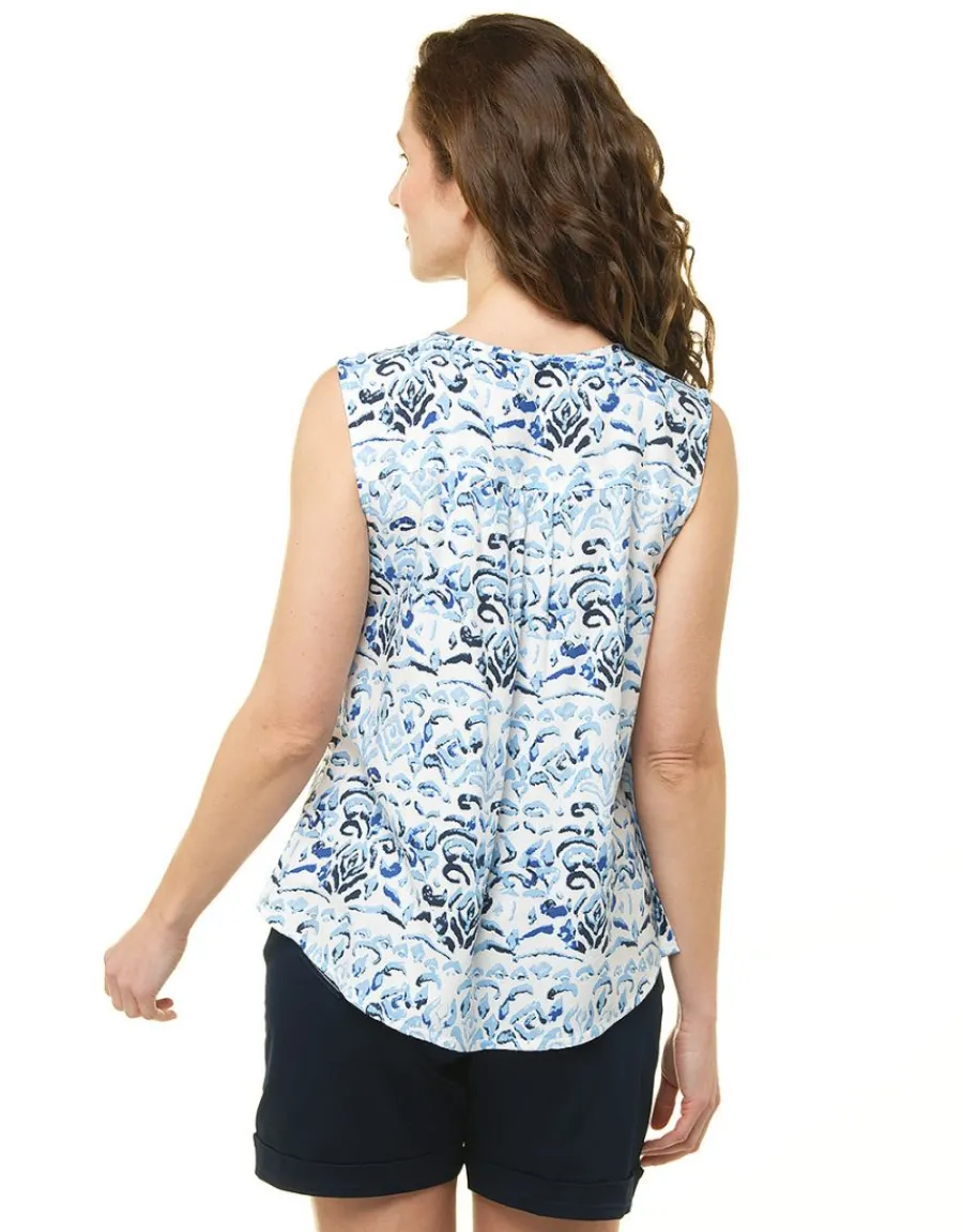 Christine Laure T-shirts|Chemisiers & Blouses*Débardeur imprimé blanc