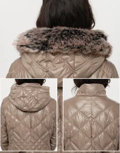 Christine Laure Doudounes|Parkas*Doudoune beige capuche