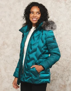 Christine Laure Doudounes|Parkas*Doudoune irisée à capuche