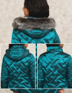 Christine Laure Doudounes|Parkas*Doudoune irisée à capuche