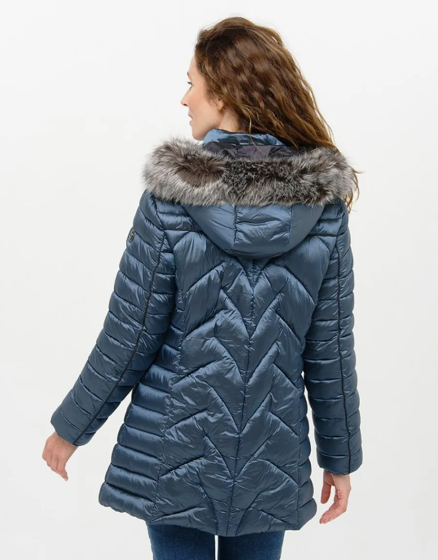 Christine Laure Doudounes|Parkas*Doudoune longue bleu
