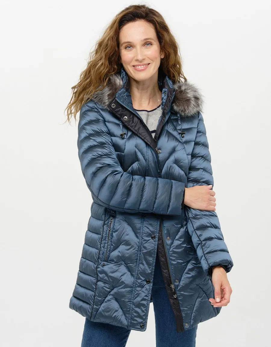 Christine Laure Doudounes|Parkas*Doudoune longue bleu