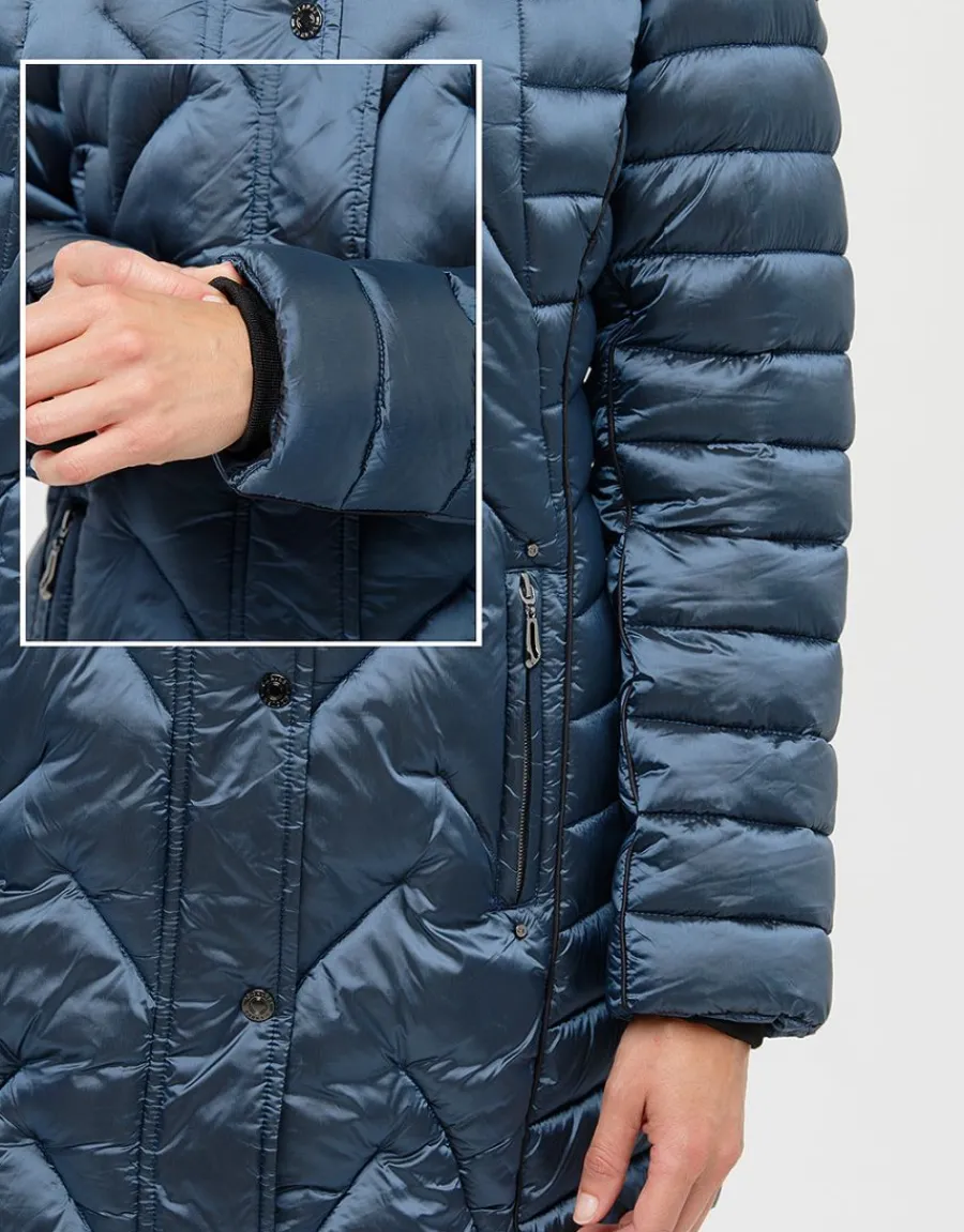 Christine Laure Doudounes|Parkas*Doudoune longue bleu