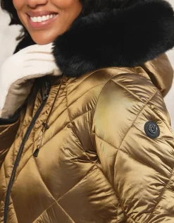 Christine Laure Doudounes|Parkas*Doudoune mordoré kaki