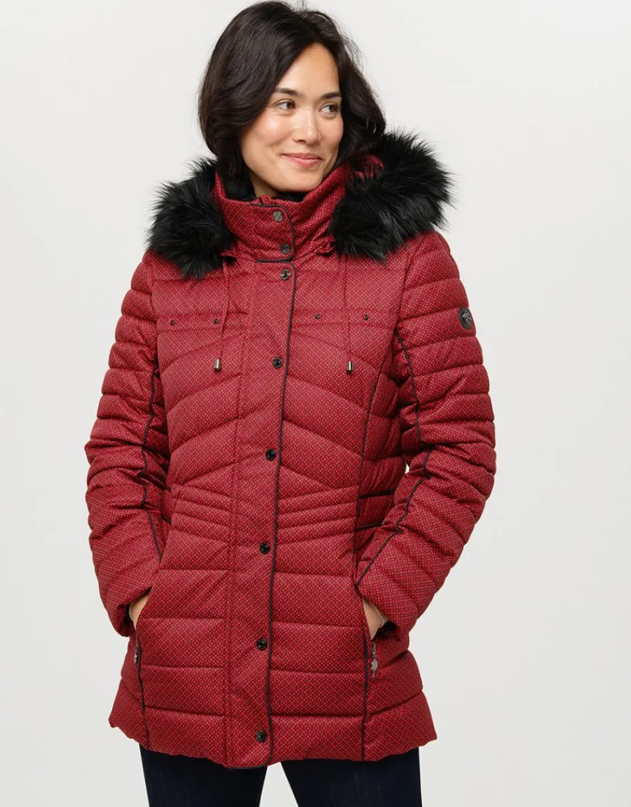 Christine Laure Doudounes|Parkas*Doudoune rouge bordeaux