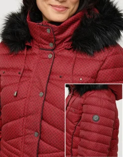 Christine Laure Doudounes|Parkas*Doudoune rouge bordeaux