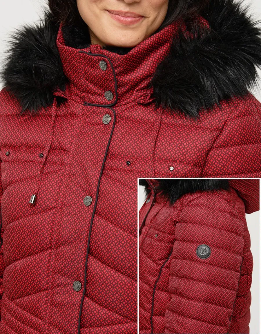Christine Laure Doudounes|Parkas*Doudoune rouge bordeaux