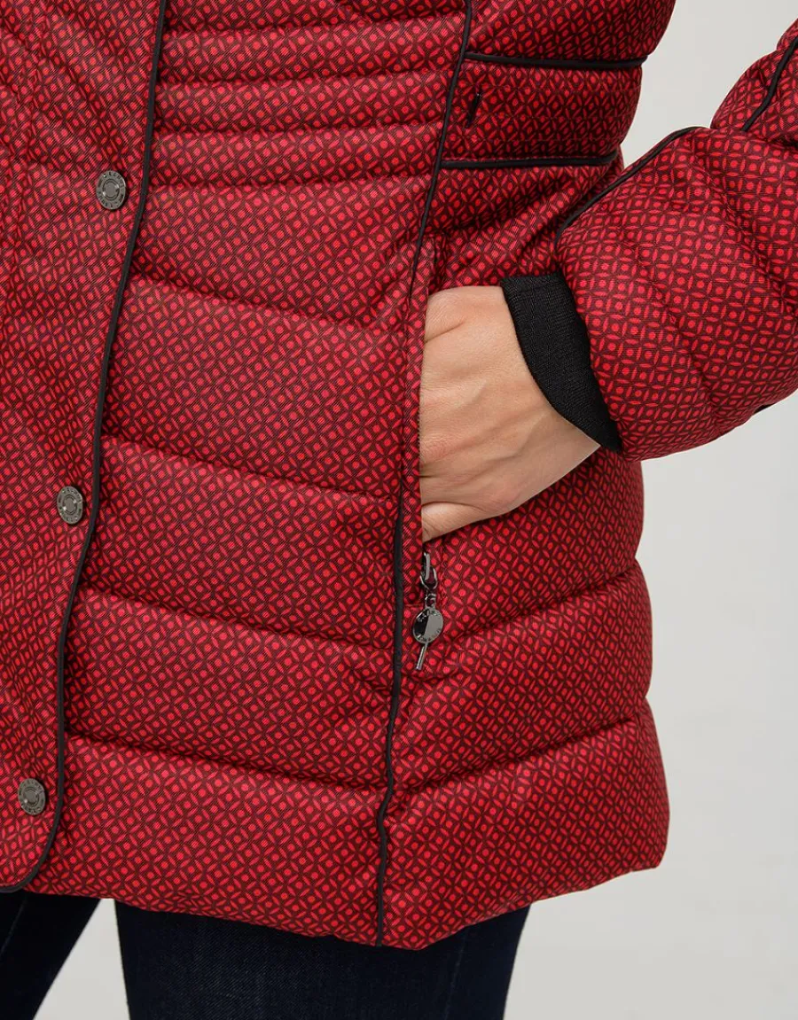 Christine Laure Doudounes|Parkas*Doudoune rouge bordeaux