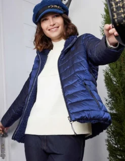 Christine Laure Doudounes|Parkas*Doudoune réversible bleu