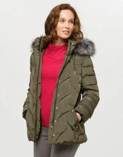 Christine Laure Doudounes|Parkas*Doudoune vert kaki