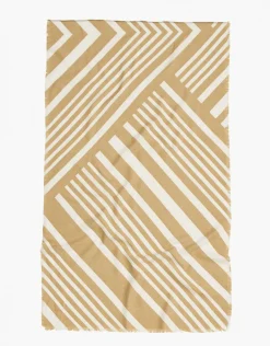 Christine Laure Accessoires*Echarpe beige à motifs