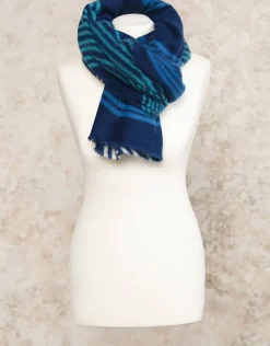 Christine Laure Accessoires*Echarpe douce bleu blanc