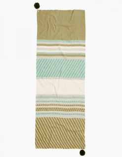 Christine Laure Accessoires*Echarpe ocre à rayures