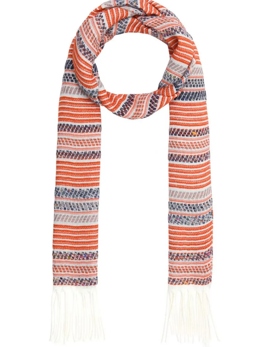 Christine Laure Accessoires*Echarpe rayures oranges