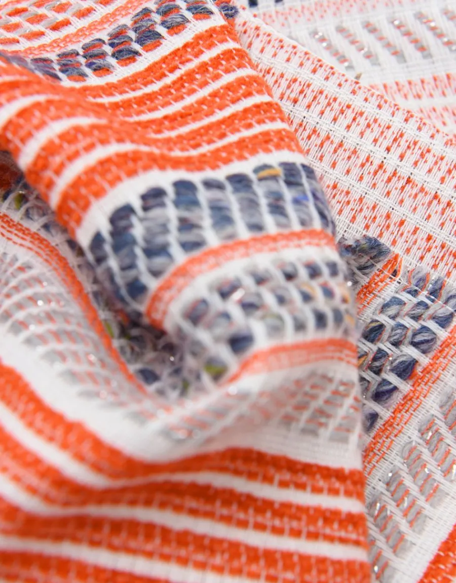 Christine Laure Accessoires*Echarpe rayures oranges