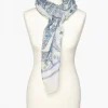 Christine Laure Foulards|Accessoires*Foulard blanc et gris