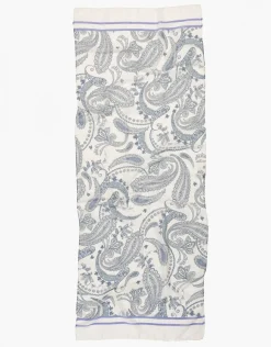 Christine Laure Foulards|Accessoires*Foulard blanc et gris