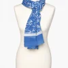 Christine Laure Foulards|Accessoires*Foulard bleu coton