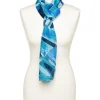 Christine Laure Foulards|Accessoires*Foulard bleu imprimé