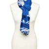 Christine Laure Foulards|Accessoires*Foulard bleu imprimé